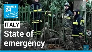 Italy landslide: Rome declares state of emergency, at least one dead • FRANCE 24 English