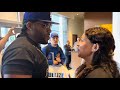 Jarrell Miller EMOTIONAL MOMENT with Mom as he HEADS TO ARENA to KO Andy Ruiz; Team gets TURNT UP