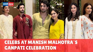 Ganesh Chaturthi 2024: Sara Ali Khan, Ibrahim \u0026 others at Manish Malhotra`s Ganpati celebration