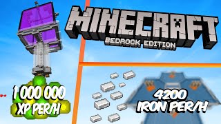 5 Bedrock Farms That You Need!! 1.20 Minecraft Bedrock