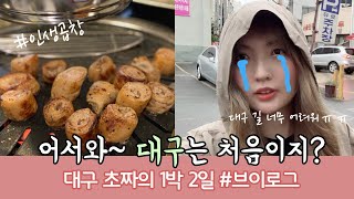 [브이로그] 대구에 처음 온 서울러가 대구와 사랑에 빠진 이유? 인생막창, 야끼우동, 코인노래방 신나♥