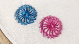 Chemanthy Stitch Flower Design (Hand Embroidery Stitches)