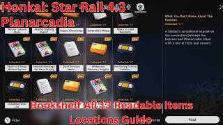 Planarcadia Bookshelf All 13 Readable Items Locations Guide【Honkai: Star Rail 4.3】