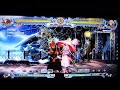 blazblue rachel midscreen frog combo on ragna w one wind