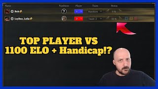 How Much Handicap Does A 1100 ELO AoM Player Need To Beat A Top Player?