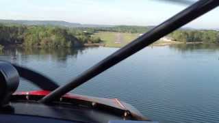 Luscombe flying into Guntersville, AL for EAA breakfast.