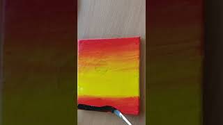 how to make scenery painting with acrylic paint #shorts #subscribe #acrylicpainting