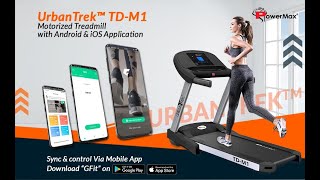 PowerMax Fitness TD-M1-A1 Series - Light, Foldable, Electric Treadmill