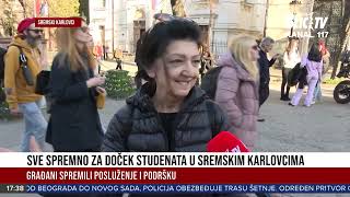 Studentski marš od Beograda do Novog Sada: Građani spremili PODRŠKU I POSLUŽENJE | VESTI