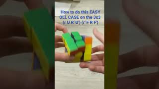This is how I do this EASY OLL CASE on the 3x3 Rubik's Cube for cubing #rubikscube #shorts
