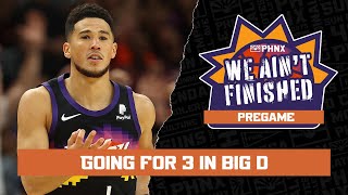 Devin Booker and the Phoenix Suns seek their 12th straight win against the Dallas Mavericks