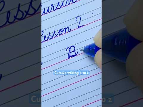 B - Cursive Writing A To Z | Cursive Capital Letter B | Cursive ...