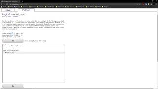Logic-2 (round_sum) Python Tutorial || Codingbat.com