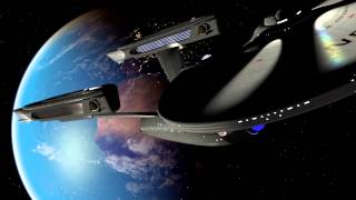 Star Trek Starship USS Enterprise NCC-1701 CGI animation,test Render.Updated textures.