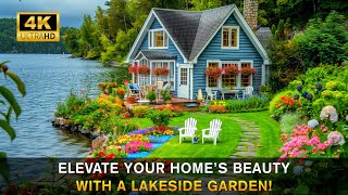 Rustic Lakeside Garden: Stunning Front Yard Landscape Ideas