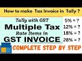 Tally me sale bill kaise banaye II How to make gst bill/Tax invoice in tally erp 9/ tally prime