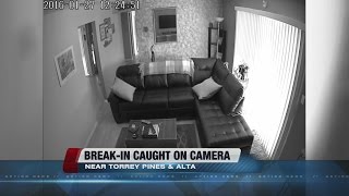 Video: Burglars yell 'police!' and break in