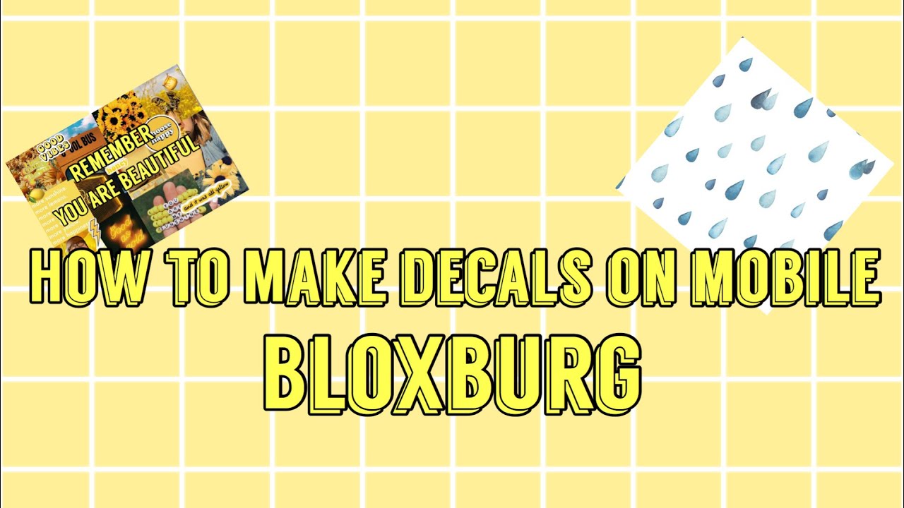 How To Make Decals For Bloxburg Youtube