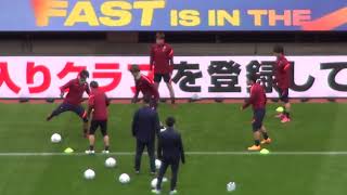 試合前の挨拶＆アップ | 2022J1第34節 鹿島アントラーズ 0-0 ガンバ大阪 | Kashima Antlers