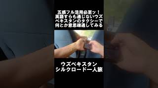 【ウズベク一人旅】言語の壁がブ厚過ぎるッ！五感をフル活用してウズベキスタンとの意思疎通　#一人旅 #旅行 #ウズベキスタン