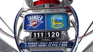 Golden State Warriors vs Oklahoma City Thunder - May 26, 2016
