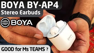 Boya BY-AP4 Stereo Earbuds - BEST Wireless Earbuds 2021 For Everyday Use!