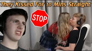 These Two Just Need To Stop... (Reacting To Helloitsamie) - Kissing Prank on Boyfriend