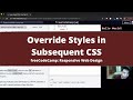 Override Styles in Subsequent CSS (Basic CSS) freeCodeCamp tutorial