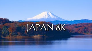 Japan 8k - Scenic Relaxation Film With Calming Music (Japan in 8K ULTRA HD HDR 60FPS)