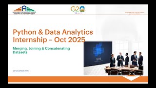 Python & Data Analytics Internship | Session 18: Merging, Joining & Concatenating DataFrames | SASF