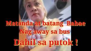 Matandang babae nagwala sa bus