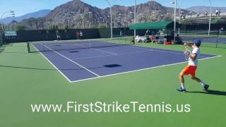 Rafael and Dominic Thiem Indian Wells practice 2017