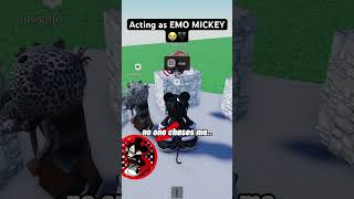 The origin of EMO MICKEY 💔🥀 #roblox