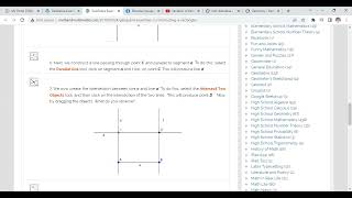 constructing a rectangle: Geogebra essentials