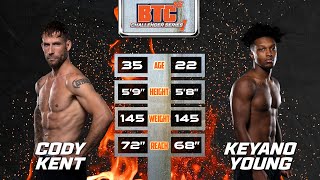 Cody Kent vs Keyano Young | BTC 16: Challenger Series I | FULL FIGHT