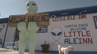 ‘It’s happening’: Alien-enthusiasts descend on Area 51 for a UFO party