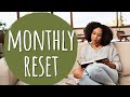 Monthly Reset Process: Reflection, Goals & Actions