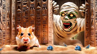 ⚔️ Hamster in the Egyptian Pyramid maze - Mummies Monsters ⚔️ Hamsterious
