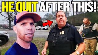 Police Sergeant Gets DEMOTED And QUITS After Dealing With Him!