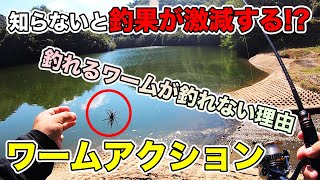 【バス釣り】ワームのアクションの基本やコツ!!釣れない理由・原因について解説してみた【シェイキング】【ワーム操作】