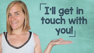 German Lesson (98) - I'll Get in Touch with You! - sich melden - Reflexive Verbs - B1