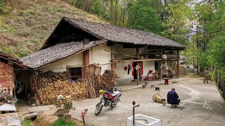 秦岭山村老人依旧坚守，住老屋打零工种粮食，一头肥猪腊肉吃一年