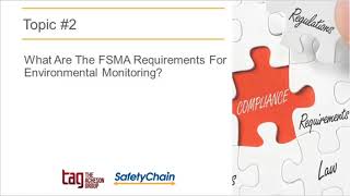 What Are The FSMA Requirements For Environmental Monitoring?