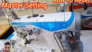 ✅Jack k-4 Flatlock machine master reset setting, How to reset jack machine,Jack timing setup#sewing