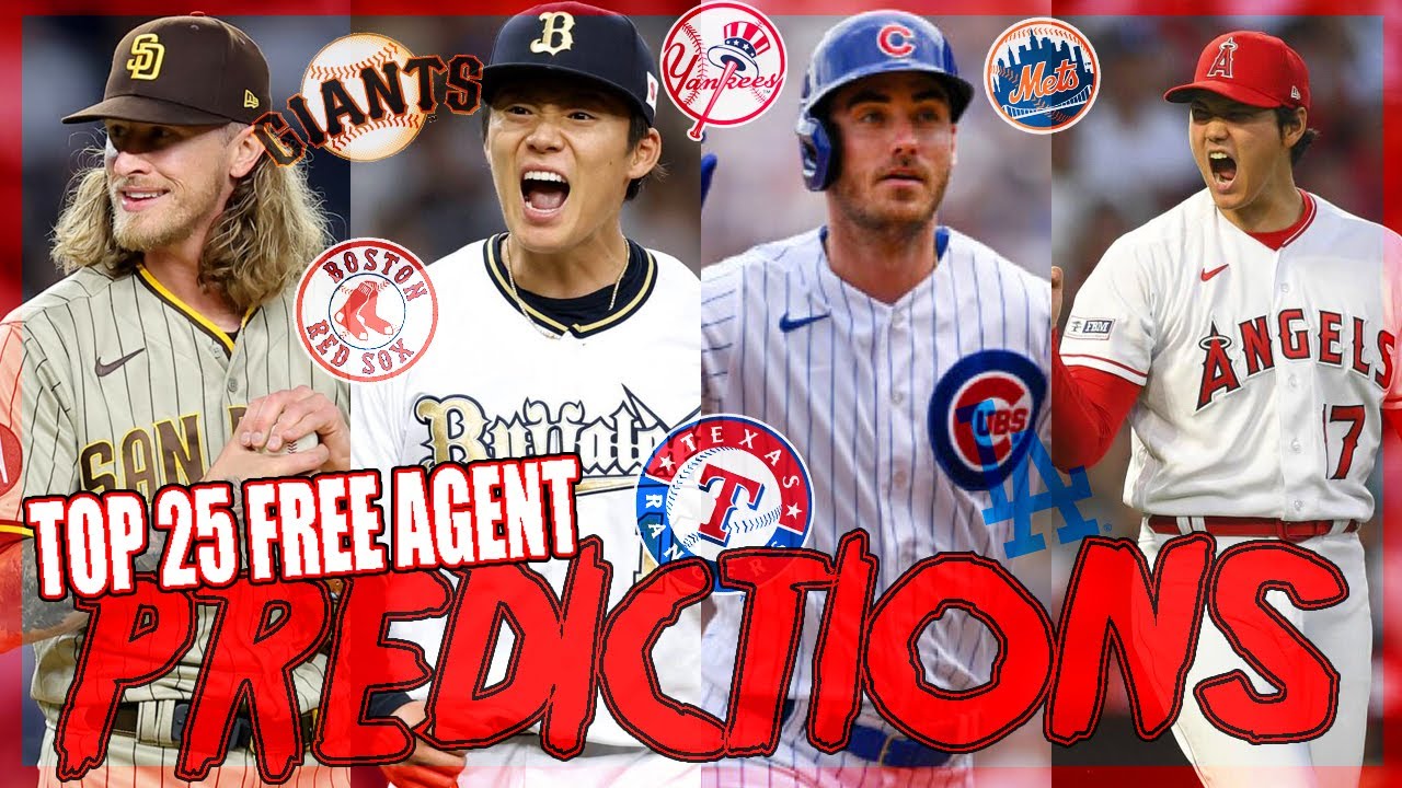 2024 MLB Top 25 Free Agent Predictions - Including OHTANI, SNELL ...