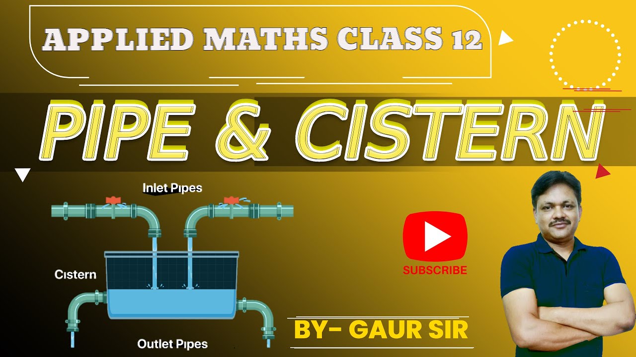 Pipes Cisterns Important Examples Chapter 1 Applied Mathematics