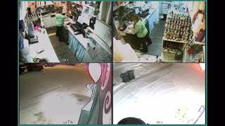 Surveillance footage of Israel Keyes abducting Samantha Koenig from the Common Grounds coffee stand.