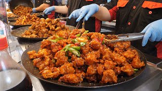 sweet and sour chicken - korean street food