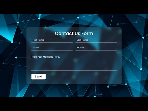 Contact Us Page In HTML & CSS - YouTube