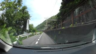 岡山県道395号和気熊山線、吉井川沿いを弓削から和気迄　車載動画